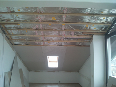 Isolierung Dachausbau